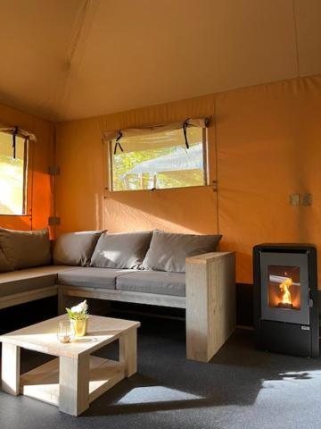Luxe Safaritent Medley 5 Persoons Op Camping Rijsterbos Esterno foto